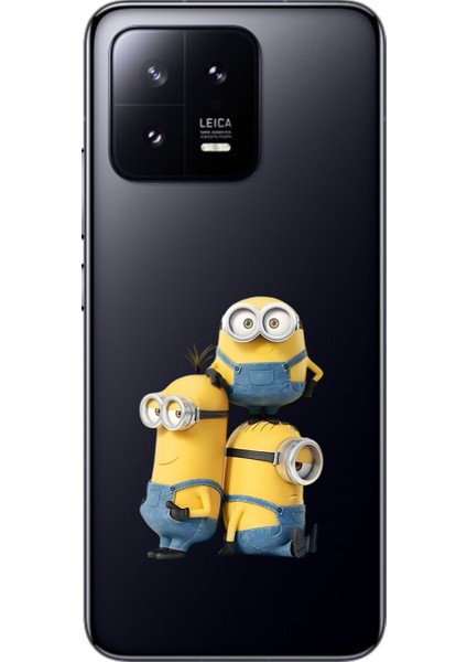 Xiaomi Mi 13 Uyumlu Şeffaf Kılıf Cartoon 10 Tasarımlı