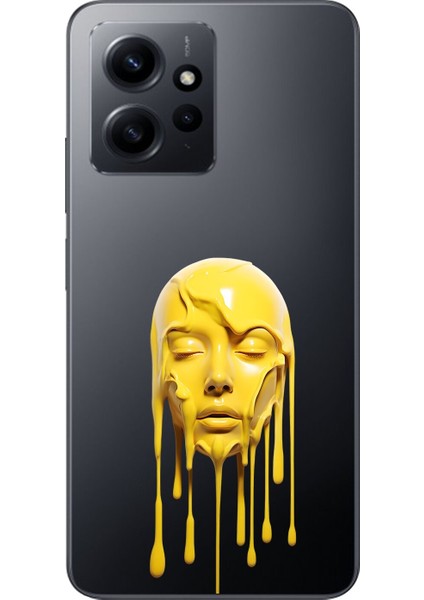 Xiaomi Redmi Note 12 Uyumlu Şeffaf Kılıf Estetik Yüz 6 Tasarımlı