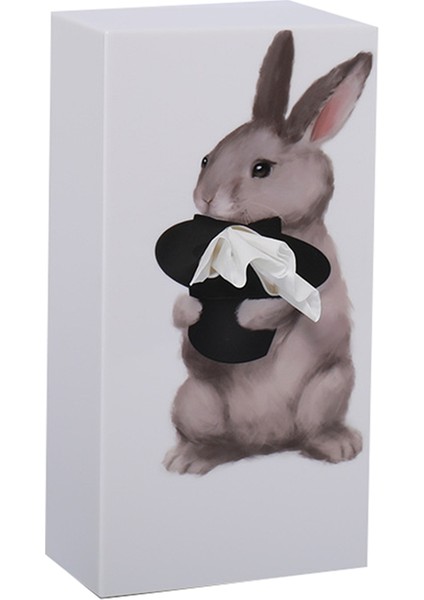 Karikatür Hayvan Mendil Kutusu, Creatives Mendil Kutusu Masaüstü Dekorasyon Peçete Kutusu, Banyo Oturma Odası Yüz Mendili B (Yurt Dışından)