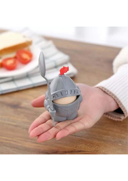 Haşlanmış Yumurta Bardak Tutucu Kaşık Dahil - Knight Design - Mutfak Eşyası Dekoru, Kaşık Şövalye (Yurt Dışından)