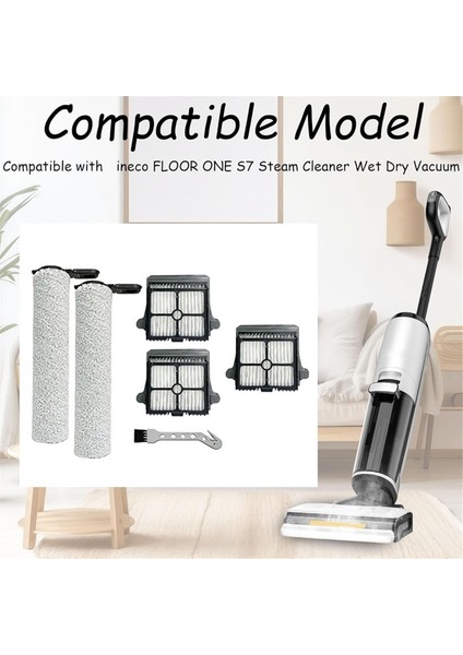 Tineco Floor One S7 Steam Smart Kablosuz Islak Kuru Vakum Zemin Fırçalama Makinesi Temizleyici Parçaları Için Fırça Rulosu ve Filtre Değişimi (Yurt Dışından) fiyatları