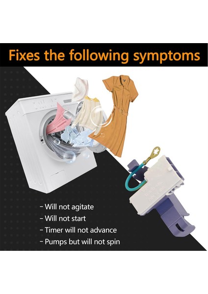 8318084 Whirlpool Roper Estate Amana Çamaşır Makinesi Için Çamaşır Makinesi Kapağı Anahtarı Yedek Parçası, WP8318084 WP8318084VP'YI Değiştirir (Yurt Dışından) indirimleri