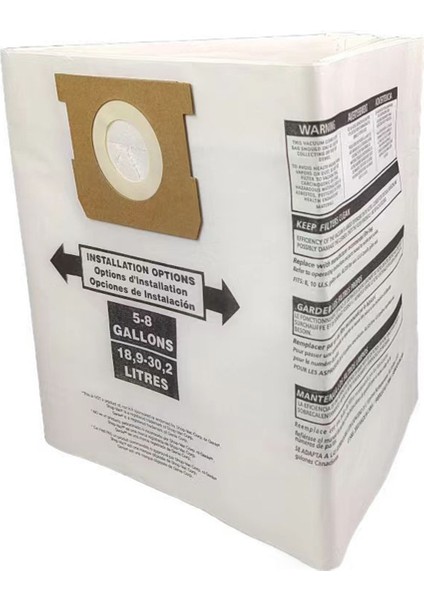 Shopvac 5-8 Toz Torbası Elektrikli Süpürge Aksesuarları Toz Torbası Kağıt Torba Için Uygundur (Yurt Dışından) modelleri