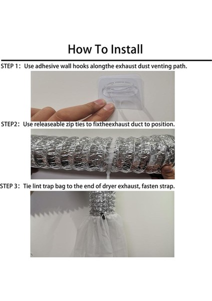 3 Paket Kurutma Makinesi Havalandırma Lint Torbaları, Iç Mekan Dış Mekan Kurutma Makinesi Havalandırmaları Için Lint Tuzakları, Lint Toz Torbası Lint ve Tozu Yakalar (Yurt Dışından)