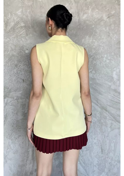 Kruvaze Yaka Astarlı Kadın Yelek P-00017452 modelleri