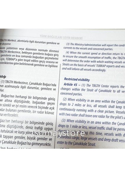 Marine Tekne Kitap Seti Denizde Çatışmayı Önleme Yönetmeliği & Türk Boğazları Seyir Rehberi Kitabı fırsatları