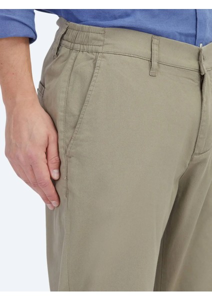 Vizon Düz Dokuma Jogging Fit Casual Pamuk Karışımlı Pantolon