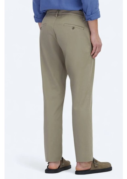 Vizon Düz Dokuma Jogging Fit Casual Pamuk Karışımlı Pantolon