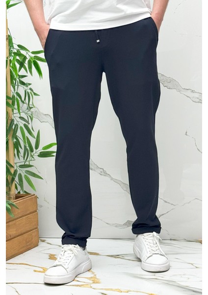 Erkek Slim Fit Keten Pantolon Premium Kalite Dar Kesim