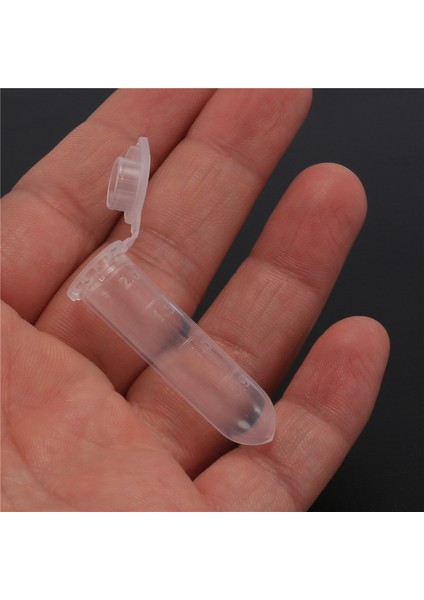 500 Adet 2ml Mikro Santrifüj Tüpü Test Tüpü Şişesi Şeffaf Plastik Şişeler Kap Laboratuvar Numune Depolama Için Çıtçıtlı Kapak (Yurt Dışından)