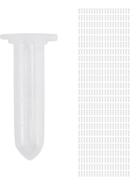 500 Adet 2ml Mikro Santrifüj Tüpü Test Tüpü Şişesi Şeffaf Plastik Şişeler Kap Laboratuvar Numune Depolama Için Çıtçıtlı Kapak (Yurt Dışından)