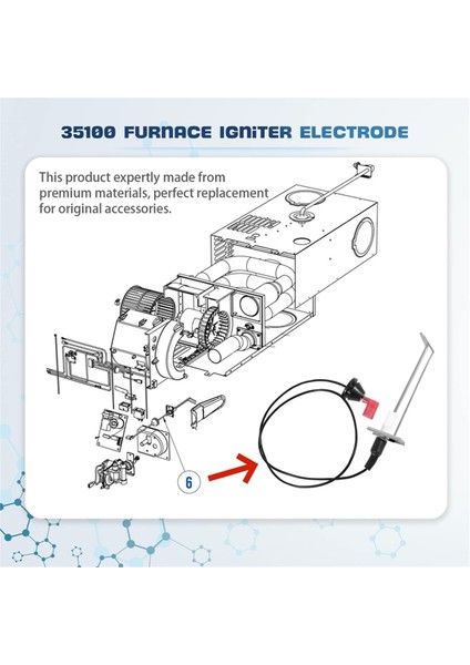 35100 Hydro Flame Rv Fırın Elektrodu Seti Atwood Afs Afm Afl Dfs Dfm Yedek Ateşleyiciler Için Fırın Elektrodu (Yurt Dışından)