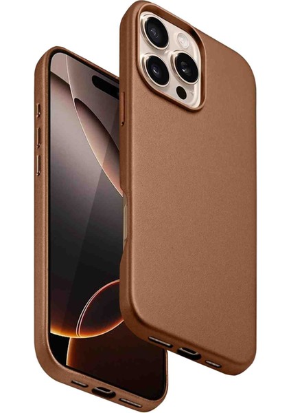 iPhone 16 Pro Max Uyumlu Fuchsia Dividing Manyetik Şarj Özellikli Kapak