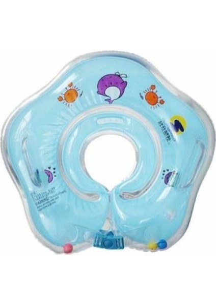 Renkli Bebek Yüzme Boyun Yüzüğü, Güvenli, Konforlu ve Rahat Kullanım