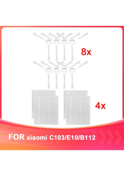 Xiaomi C103/E10/B112 Robot Süpürme ve Paspas Aksesuarları Yan Fırça Filtresi 3c Gelişmiş Sürüm Aksesuarları (Yurt Dışından)