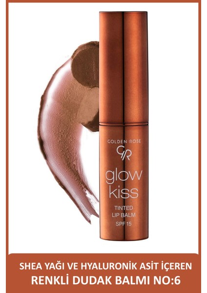 Glow Kiss Tinted Lip Balm No: 06 Choco Cake - Renkli Dudak Nemlendirici - 8691190440831