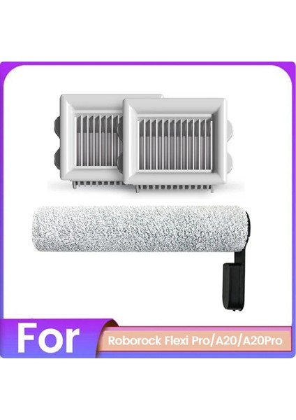 Roborock Flexi Pro A20 A20PRO Zemin Fırçalama Makinesi Aksesuarları Yedek Parçaları Için 3 Adet Fırça ve Filtre Seti (Yurt Dışından)