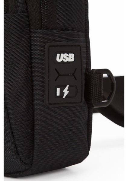 Suya Dayanıklı Kulaklık USB Çıkışlı Bel Çantası Çapraz Omuz Çanta Çapraz Askılı Göğüs Çanta indirimleri
