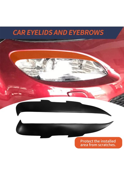 Mazda Mx-5 2009-2015 Için Mat Siyah Reçine Ön Far Kaş Göz Kapağı Şeridi (Yurt Dışından) fırsatları