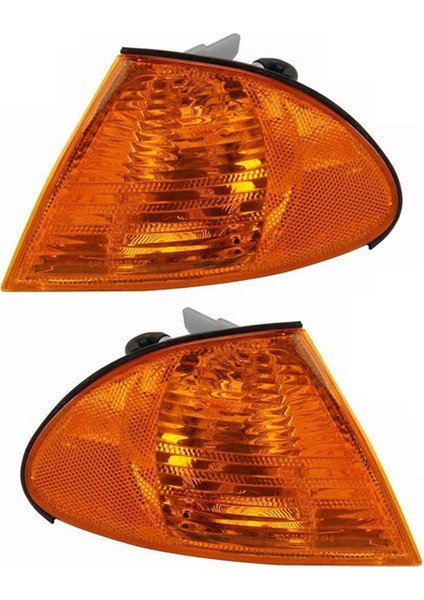 1 Çift Ön Köşe Lambası Sinyal Lambası Amber Işıkları Bmw 3 Serisi E46 Sedan 1998-2001 63136902766 63136902765 (Yurt Dışından)