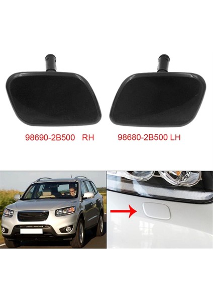 Hyundai Santa Fe Mkıı 2009-2012 Için Far Lambası Yıkama Kaldırma Silindiri Püskürtme Memesi Kapağı 98680-2B500 98690-2B500 (Yurt Dışından) modelleri