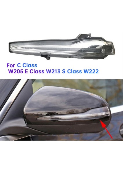 Mercedes-Benz W205 W213 W222 Yan Kapı Aynası Gösterge Işığı A0999060701 L Için Araba Dikiz Aynası Dönüş Sinyal Lambası (Yurt Dışından)