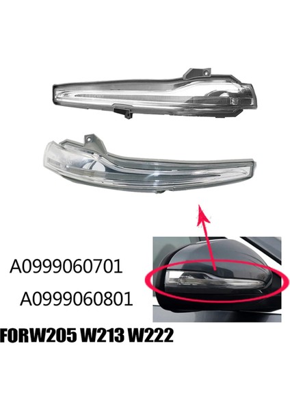 Mercedes-Benz W205 W213 W222 Yan Kapı Aynası Gösterge Işığı A0999060701 L Için Araba Dikiz Aynası Dönüş Sinyal Lambası (Yurt Dışından)