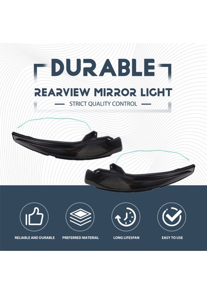 Araba Dinamik Dikiz Aynası Lambası Dönüş Sinyal Işıkları LED Gösterge Işıkları Mercedes Benz W205 W222 W213 Için Iki Renkli Işık (Yurt Dışından) fırsatları