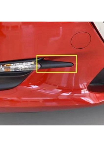 Ön Tampon Sis Lambası Çerçeve Kapağı Izgara Kaplaması Mazda 3 Axela Gündüz Farı Dekorasyon Kapakları (Yurt Dışından) fiyatları