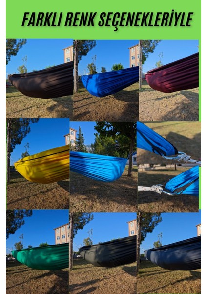 Kamp Piknik Hamağı Outdoor Su Itici Kumaş Katlanabilir Taşınabilir Kılıflı Bahçe Balkon Salıncak