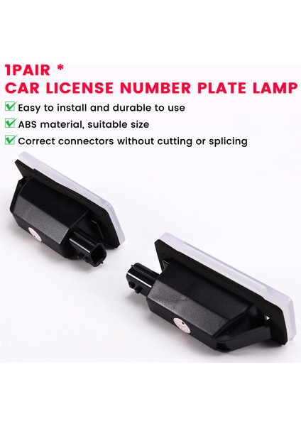 Nissan Serena Altima Suzuki Landy Dacia Duster LED Plaka Lambası Için Araç Ruhsatı Plaka Lambası (Yurt Dışından) indirimleri