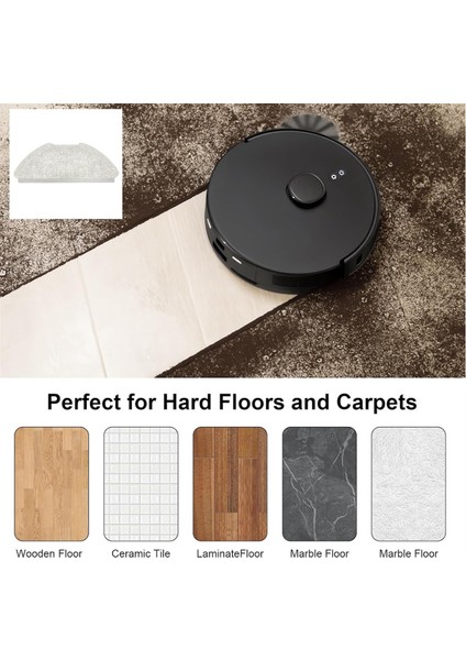 Aırrobo T20 Vakum Robot Aksesuarları Için 6 Adet Mop Bezi Pedleri, Robot Vakum Süpürgesi Yedek Parçaları (Yurt Dışından) modelleri