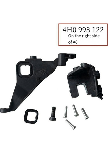 Far Braketi Sol + Sağ Far Tamir Takımı Vida Sabitleme Braketi Klipsi 4H0998122 4H0998121 Audi A8 A8L Için (Yurt Dışından) modelleri