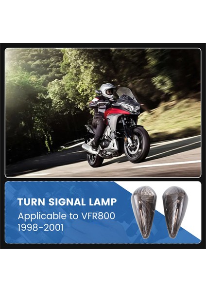 1 Çift Motosiklet Dönüş Sinyal Lambası Gösterge Işığı Honda VFR800 Vfr 800 1998-2001 Dikiz Aynası Yan Lambası (Yurt Dışından) fırsatları