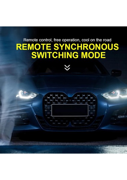 LED Eyes Araba Aksesuarları Havalı Dekorasyon Dinamik Farlar Uzaktan Kumandalı LED Lensler Angel Eyes Modifiye Göz Işığı, B (Yurt Dışından) fiyatları