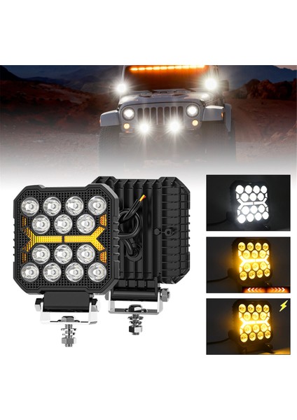 Inç Araba LED Çalışma Işığı Strobe Far Beyaz Sarı Offroad Sürüş Işığı Spot Kamyon Arabalar Suv Tekne Için (Yurt Dışından) fırsatları