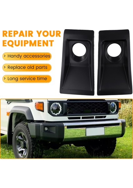 Toyota Land Cruiser 70 Serisi LC76 LC78 LC79 FJ79 2024 Için Araba Ön Sis Lambası Kapağı (Yurt Dışından) indirimleri