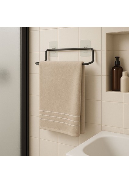 Yapışkanlı Kağıt Havluluk Kağıt Havlu Askısı Tutacağı Metal Banyo Mutfak Havluluğu Modern
