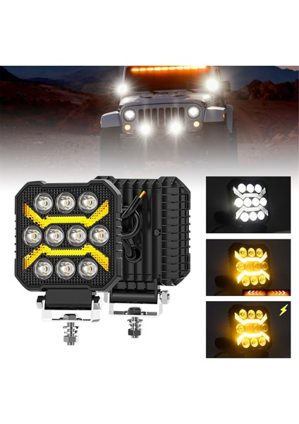 Araba LED Çalışma Işığı 4 Inç Strobe Far Beyaz Sarı Offroad Sürüş Spot Işığı Sis Drl Işığı Kamyon Arabalar Suv Tekne Için (Yurt Dışından) indirimleri