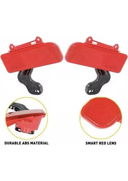 1 Çift Arka Tampon Reflektör Lamba Kapağı Baffle Arka Tampon Reflektörü 33505-T1W-A01 33555-T1W-A01 Honda Crv 2015-2016 Için (Yurt Dışından) fiyatları