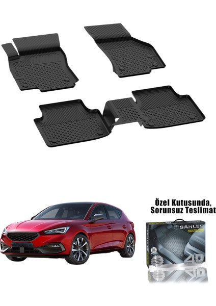 Seat Leon Plug-In Hybrid 2025 ve Sonrası Uyumlu 4.5d Premium Havuzlu Oto Paspas | Leon E-Hybrid