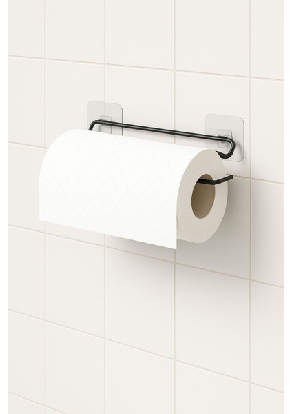 Yapışkanlı Kağıt Havluluk Kağıt Havlu Askısı Tutacağı Metal Banyo Mutfak Havluluğu Modern