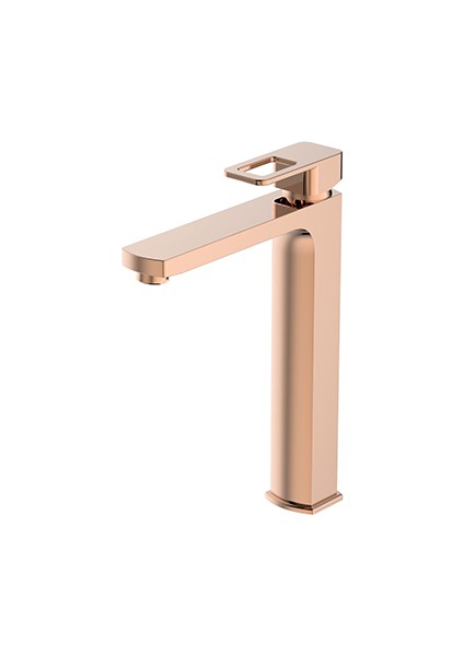 Salvo Plus Colours Yüksek Tip Lavabo Bataryası - Krome -Rose Gold