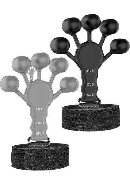 Gripster, Kavrama Güçlü Eğitmen, Parmak 6 Da Lı Seviye Ayarlanabiler Parmak Fleksiyon Uzatma Eğitimi 2 Adet (Yurt Dışından)