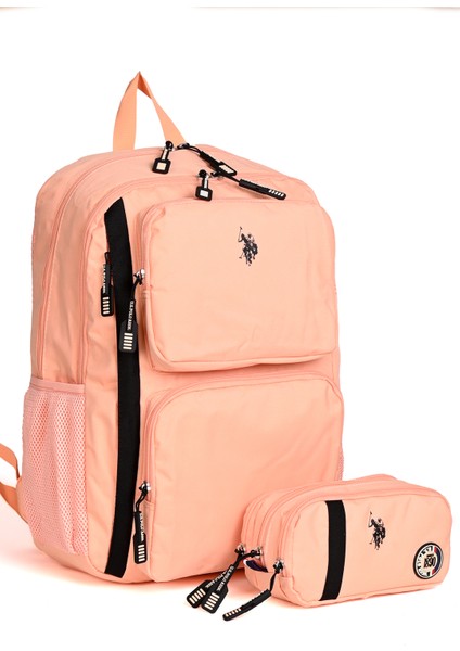 PLCAN24004 Okul ve Günlük Sırt Çantası + Kalemlik Seti Somon fiyatları