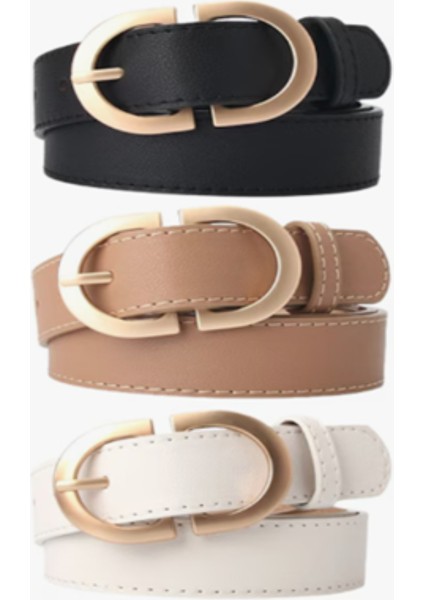 Kadın Üst Düzey Tasarım Vahşi Kemer, 3 Parçalı Takım (Yurt Dışından)