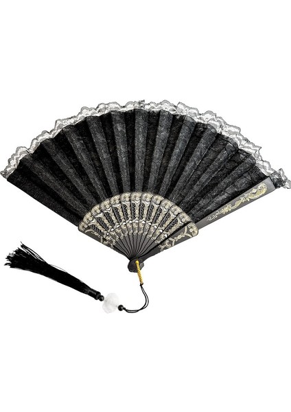 Çin Ahşap Yelpaze Adet, Siyah (Yurt Dışından)