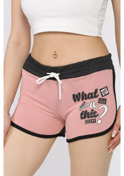 Kadın Biyeli Baskılı Mini Şort P-00017284 fiyatları