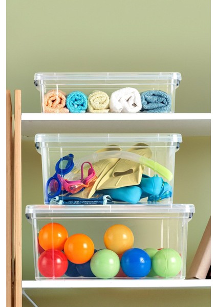 3'lü Set Kilit Kapaklı Çok Amaçlı Şeffaf Saklama Kutusu fiyatları