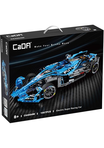 C64004W Cada Electric Racing Super Car Blok Seti 1667 Parça -Vagon Life indirimleri